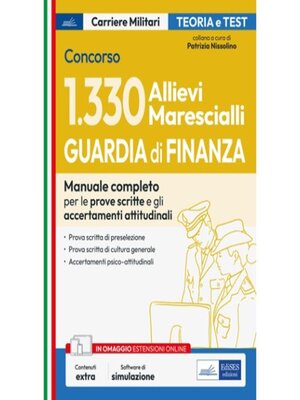 cover image of Concorso 1330 Allievi Marescialli Guardia di Finanza